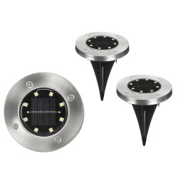 SET 2 LUCES SOLARES LUZ FRIA