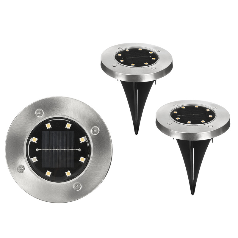 SET 2 SOLAR LIGHT COOL WHITE LIGHT