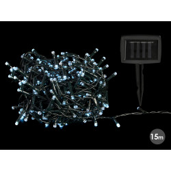 15 M SOLAR LED STRIP 240 MULTICOLOR WHITE LED