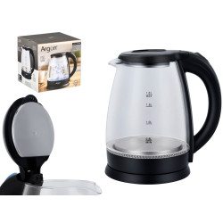 BOUILLOIRE NOIRE LED BOROSILICATE 1,8 L