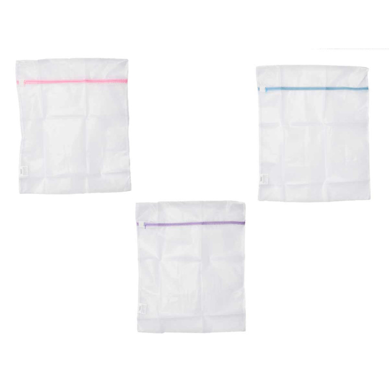 SAC MACHINE A LAVER 60X50CM ASSORT 3 COU