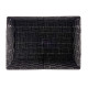 FABRIC CONIC BOX RECT WITH HANDLES BIG BLACK