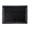 FABRIC CONIC BOX RECT WITH HANDLES BIG BLACK