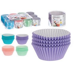 SET 100 PASTRY PAPER MOLDS 11CM ASSORT 4