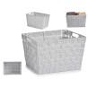FABRIC CONIC BOX RECT WITH HANDLES BIG WHITE