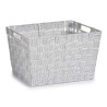FABRIC CONIC BOX RECT WITH HANDLES BIG WHITE