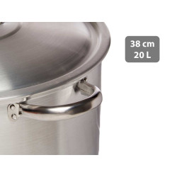 CAÇAROLA 38 CM 20 L ALUMINIO