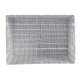 FABRIC CONIC BOX RECT WITH HANDLES BIG WHITE