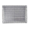 FABRIC CONIC BOX RECT WITH HANDLES BIG WHITE