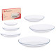 SET OF 3 21CM + 25XM + 29CM OVAL INVITATION PLATES