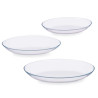 SET OF 3 21CM + 25XM + 29CM OVAL INVITATION PLATES
