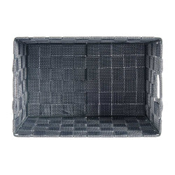 CESTA CONICA RECT COM ASAS MED CINZA
