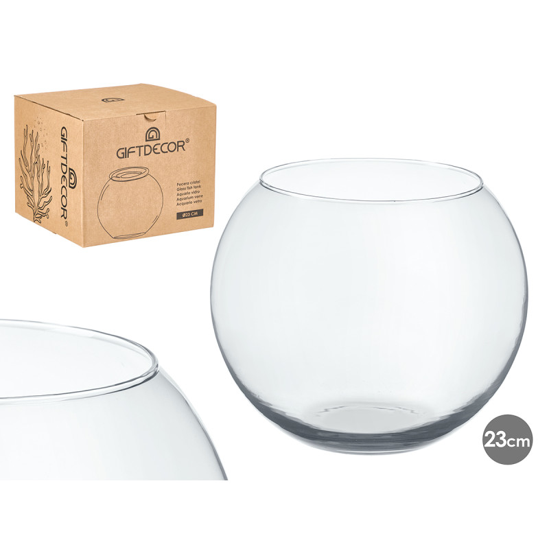 AQUARIUM EN VERRE 23CM