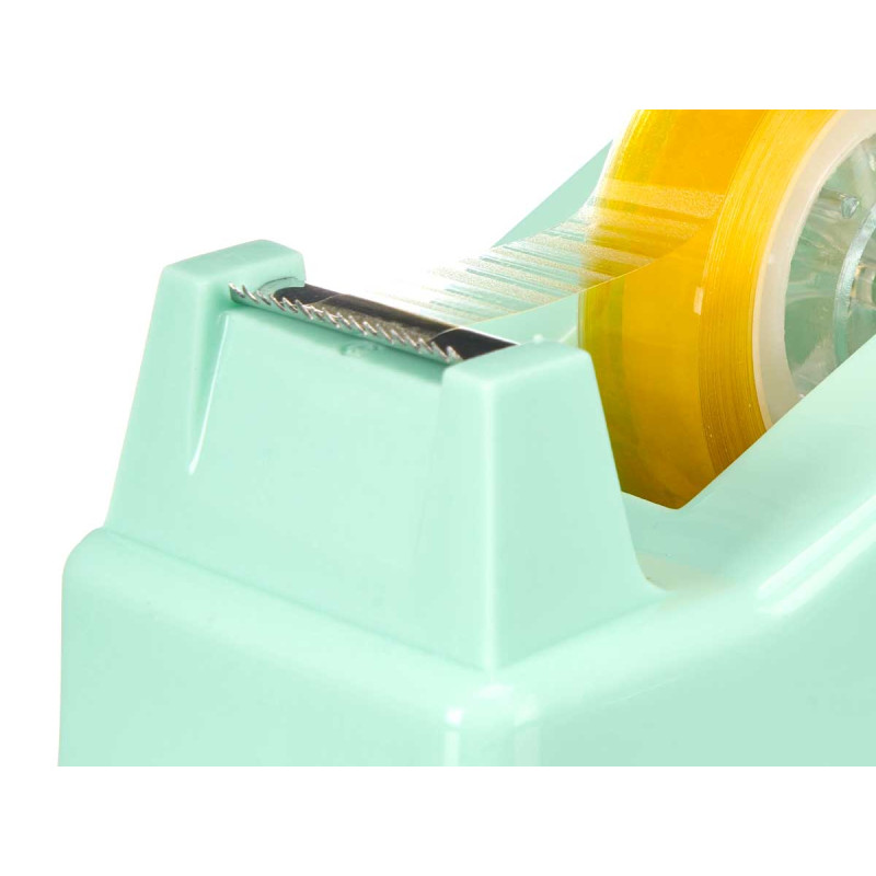 STICKY TAPE DISPENSER AND ROLL ASSORT 3 COLOURS