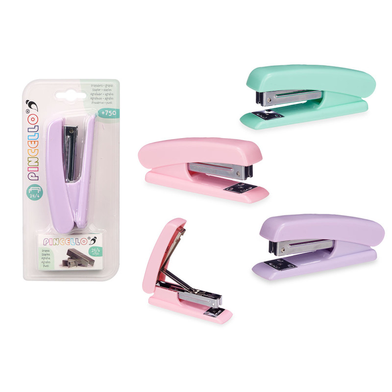 GRAPADORA 750 GRAPAS GRANDE SURT 3 COLORES