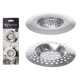 SET OF 2 DEEP STEEL SINK FILTERS WITH HOLES SMALL