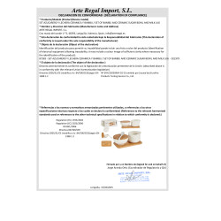 SET AZUCARERO Y LECHERA CERAMICA Y BAMBU