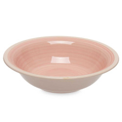 STONEWARE SOUP PLATE PINK 21CM