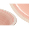 ASSIETTE CREUSE EN GRÈS ROSE 21CM