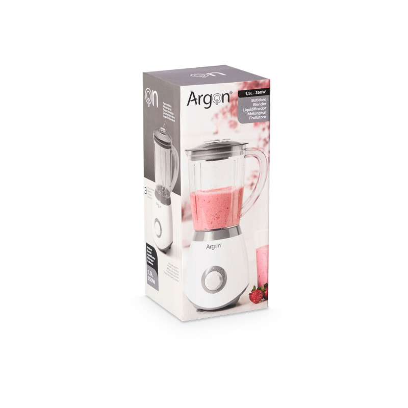 VERRE BLENDER BLANC GRIS 1,5L 350W VERRE BLENDER BLANC GRIS 1,5L 350W