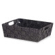 CESTA RECTANGULAR 23CM PRETA