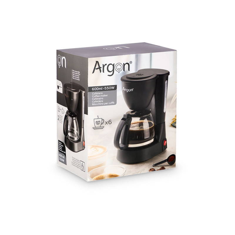 CAFETIÈRE FILTRE 6 TASSES 550W 0,6L CAFETIÈRE FILTRE 6 TASSES 550W 0,6L