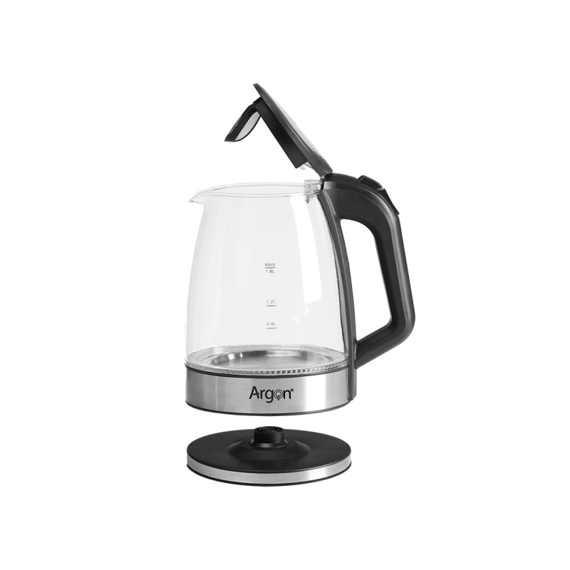 BOUILLOIRE EN VERRE ET ACIER INOXYDABLE 2000W 1,8L BOUILLOIRE EN VERRE ET ACIER INOXYDABLE 2000W 1,8L