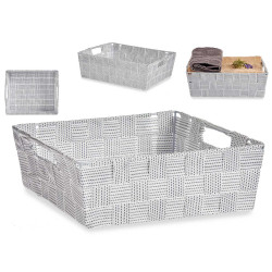 CESTA RECTANGULAR 23CM BRANCO