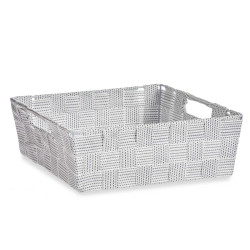 CESTA RECTANGULAR 23CM BRANCO