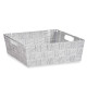 CESTA RECTANGULAR 23CM BRANCO