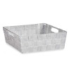 CESTA RECTANGULAR 23CM BRANCO