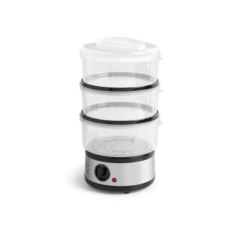 CUISEUR VAPEUR 3 NIVEAUX ACIER 500W 2,5L CUISEUR VAPEUR 3 NIVEAUX ACIER 500W 2,5L