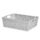 CESTA RECTANGULAR 23CM BRANCO