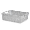 CESTA RECTANGULAR 23CM BRANCO