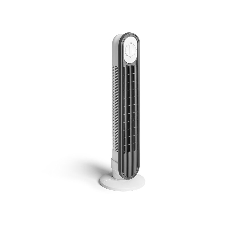 VENTILATEUR TOUR ROTATIF GRIS BLANC 45W VENTILATEUR TOUR ROTATIF GRIS BLANC 45W