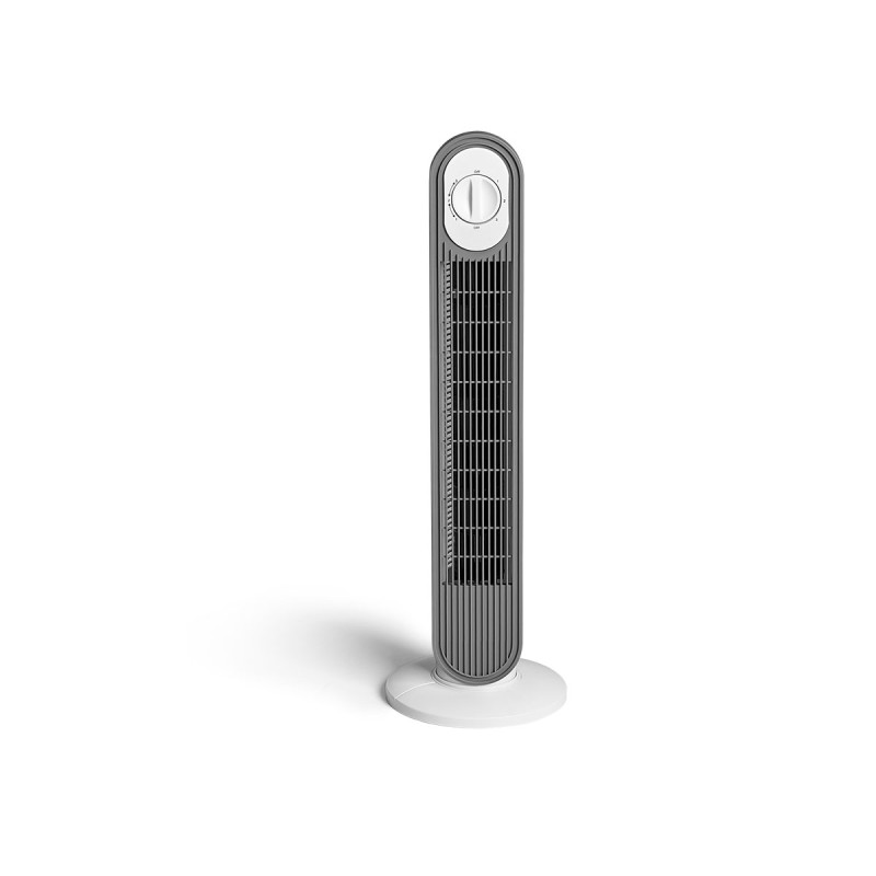 VENTILATEUR TOUR ROTATIF GRIS BLANC 45W VENTILATEUR TOUR ROTATIF GRIS BLANC 45W