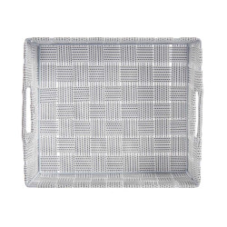 CESTA RECTANGULAR 23CM BRANCO