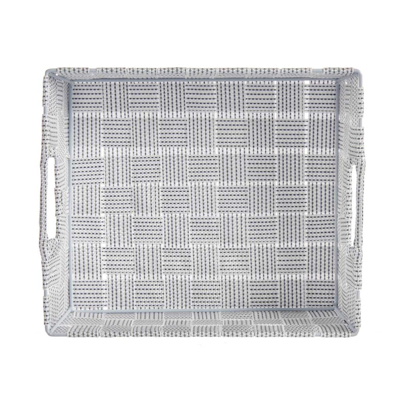 CESTA RECTANGULAR 23CM BRANCO