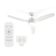 VENTILATEUR DE PLAFOND LUMIÈRE 3 PALES BLANC 40W VENTILATEUR DE PLAFOND LUMIÈRE 3 PALES BLANC 40W