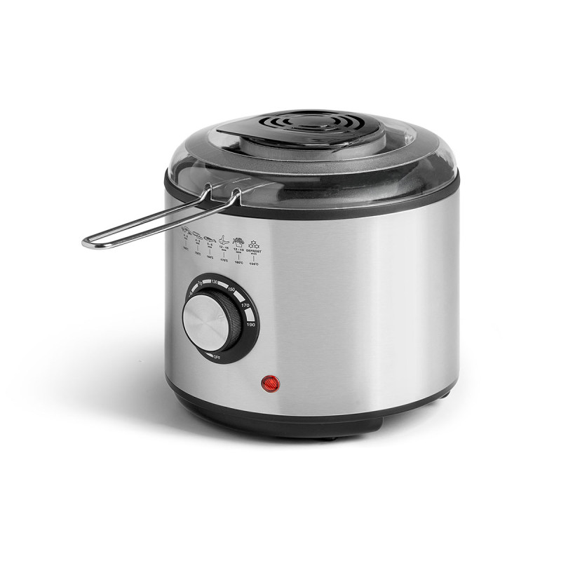FRITEUSE RONDE ACIER 950W 1000ML FRITEUSE RONDE ACIER 950W 1000ML