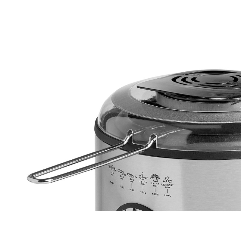 FRITEUSE RONDE ACIER 950W 1000ML FRITEUSE RONDE ACIER 950W 1000ML