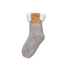 LIGHT GRAY ADULT SHERPA SOCK