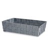 PANIER RECTANGULAIRE SANS ANSES 34CM GRI