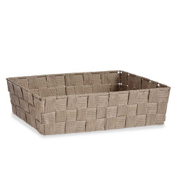 CESTA RECTANGULAR SEM ASAS 34CM NATUR