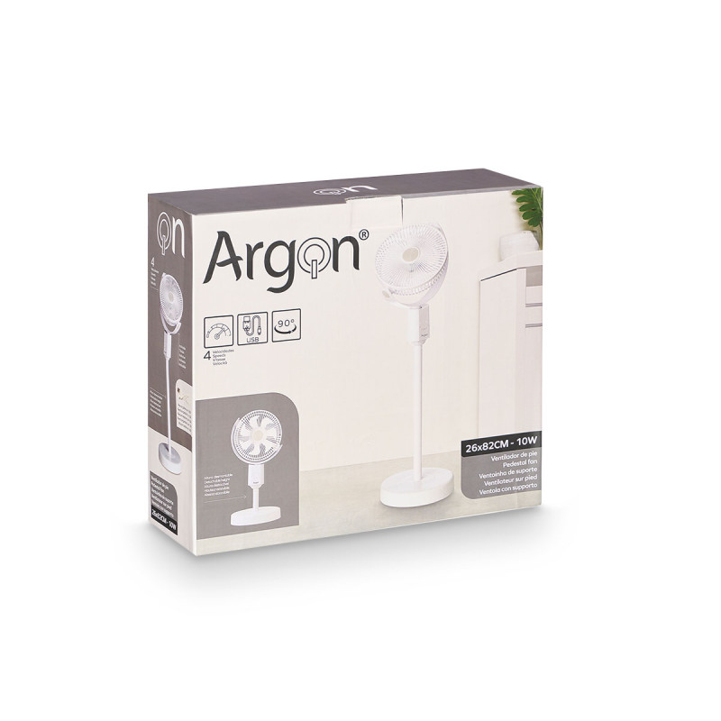 VENTILATEUR PIED USB 10W BLANC VENTILATEUR PIED USB 10W BLANC