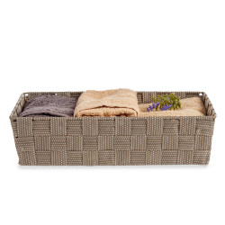 CESTA RECTANGULAR SEM ASAS 34CM NATUR