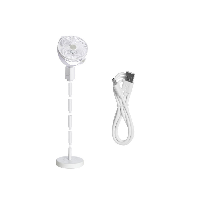 VENTILATEUR PIED USB 10W BLANC VENTILATEUR PIED USB 10W BLANC