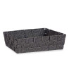 CESTA RETTANGOLARE SENZA MANICI 34CM NER