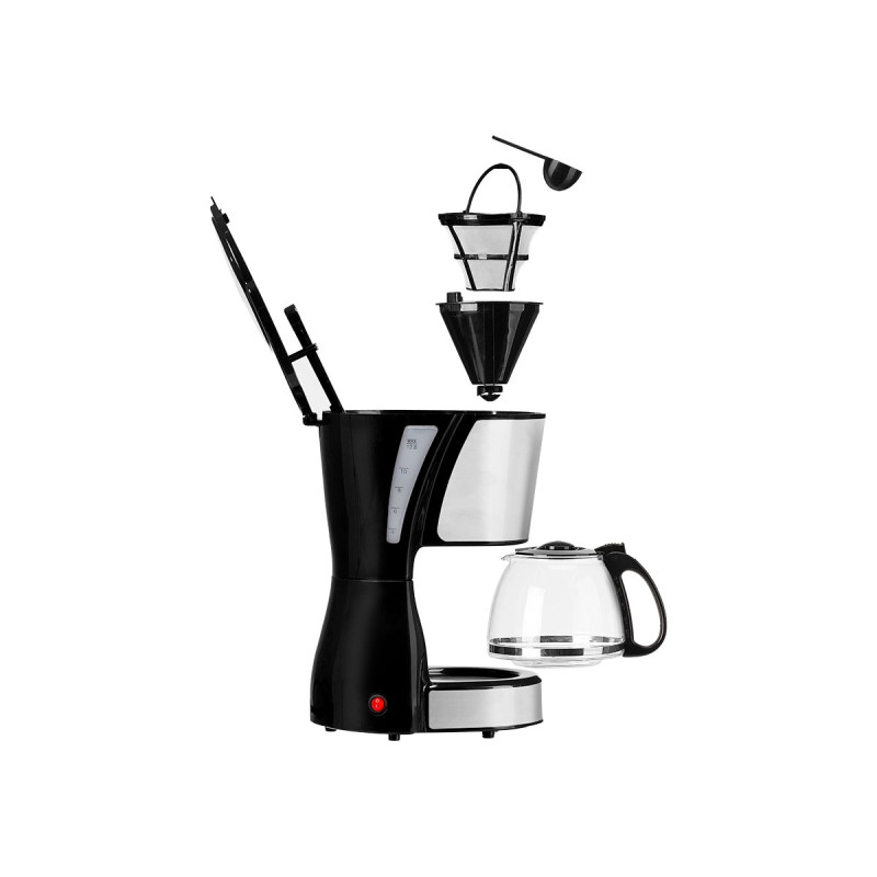 CAFETIERE FILTRE VERRE 12 TASSES 1280ML 750W CAFETIERE FILTRE VERRE 12 TASSES 1280ML 750W