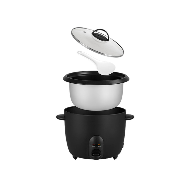 CUISEUR RIZ ELECTRIQUE NOIR MAT 1,8L 700W CUISEUR RIZ ELECTRIQUE NOIR MAT 1,8L 700W